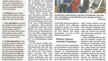 Zeitungsbericht Zöchling Metalltechnik