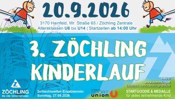 3. Zöchling Kinderlauf – Laufen, Spaß & Action für die ganze Familie
